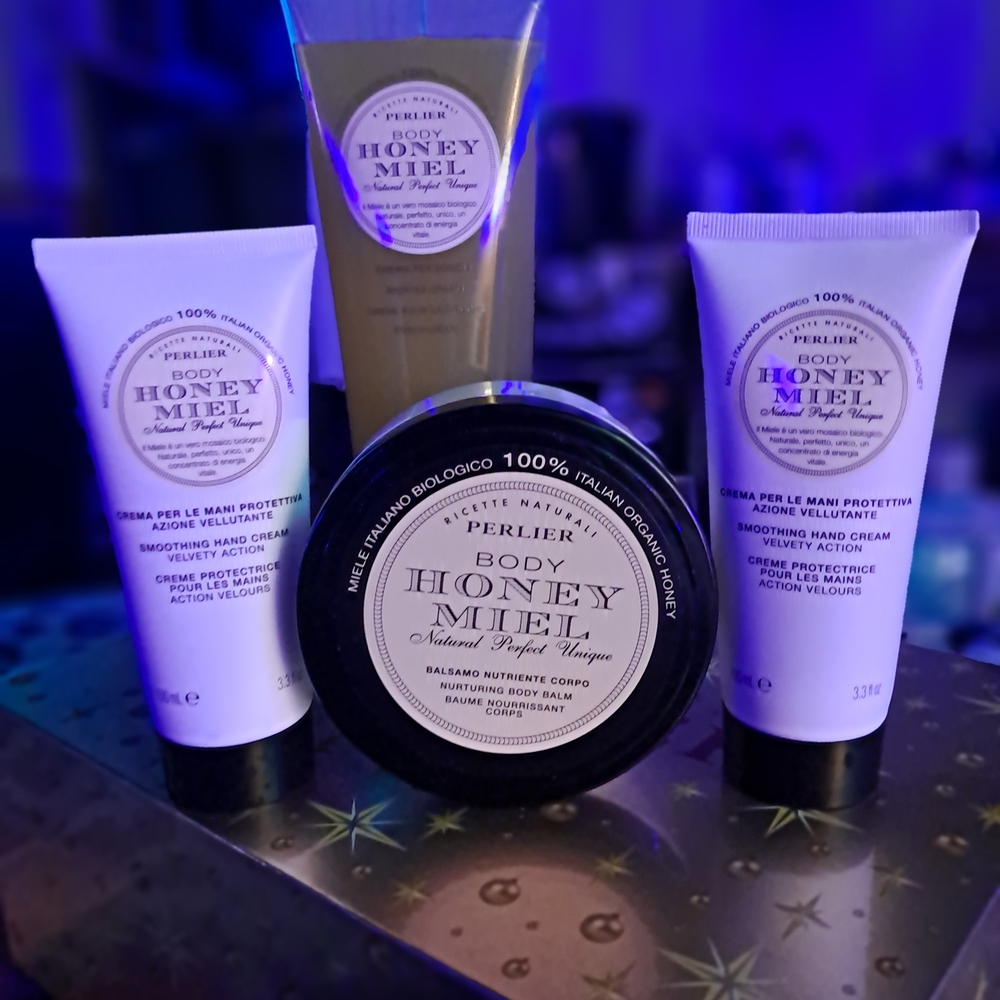 Perlier Honey Miel Body Care Collection - Cream, Black, White